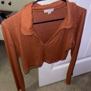 earthbound long sleeved crop top